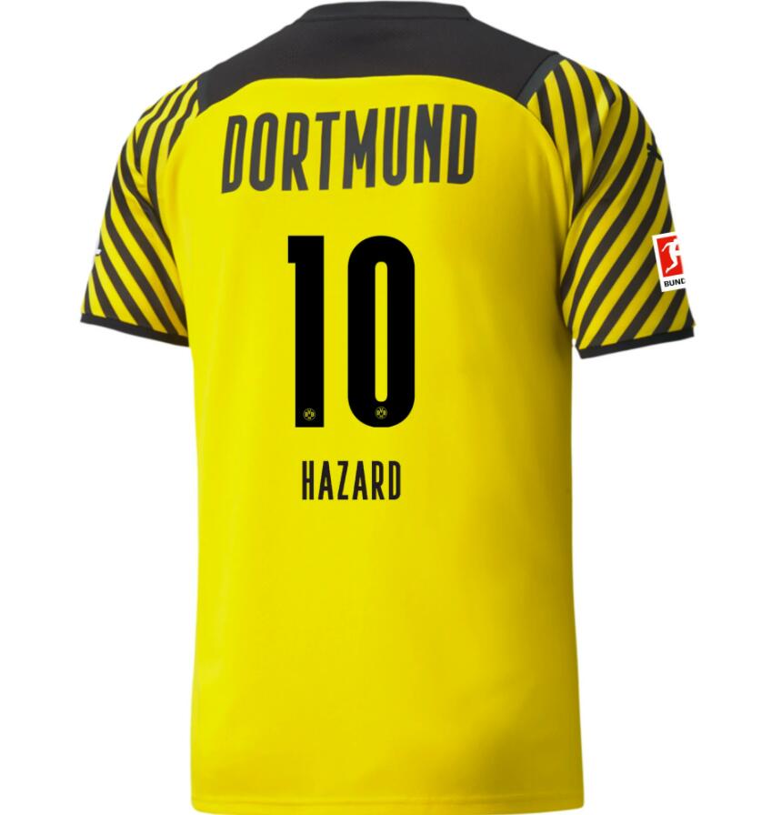 2021/22 Borussia Dortmund Home Kit Soccer Jersey THORGAN HAZARD #10